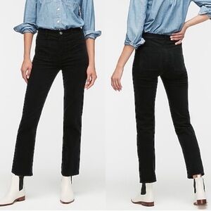 Black velvet cropped Pants